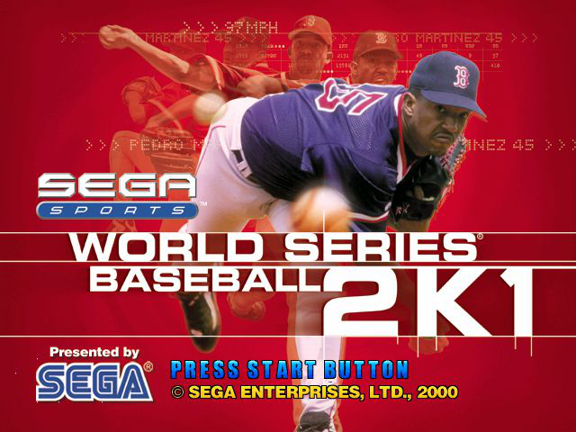 World Series Baseball 2K1 Title Screen
